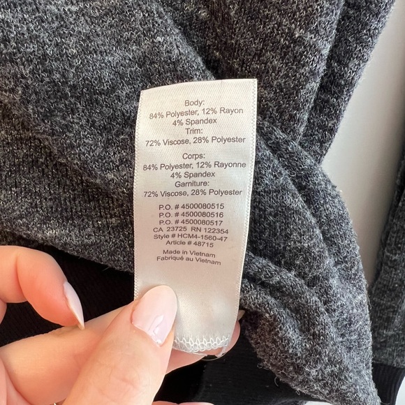 Black and Gray Wilfred Free Crewneck Sweater - Picture 4 of 4